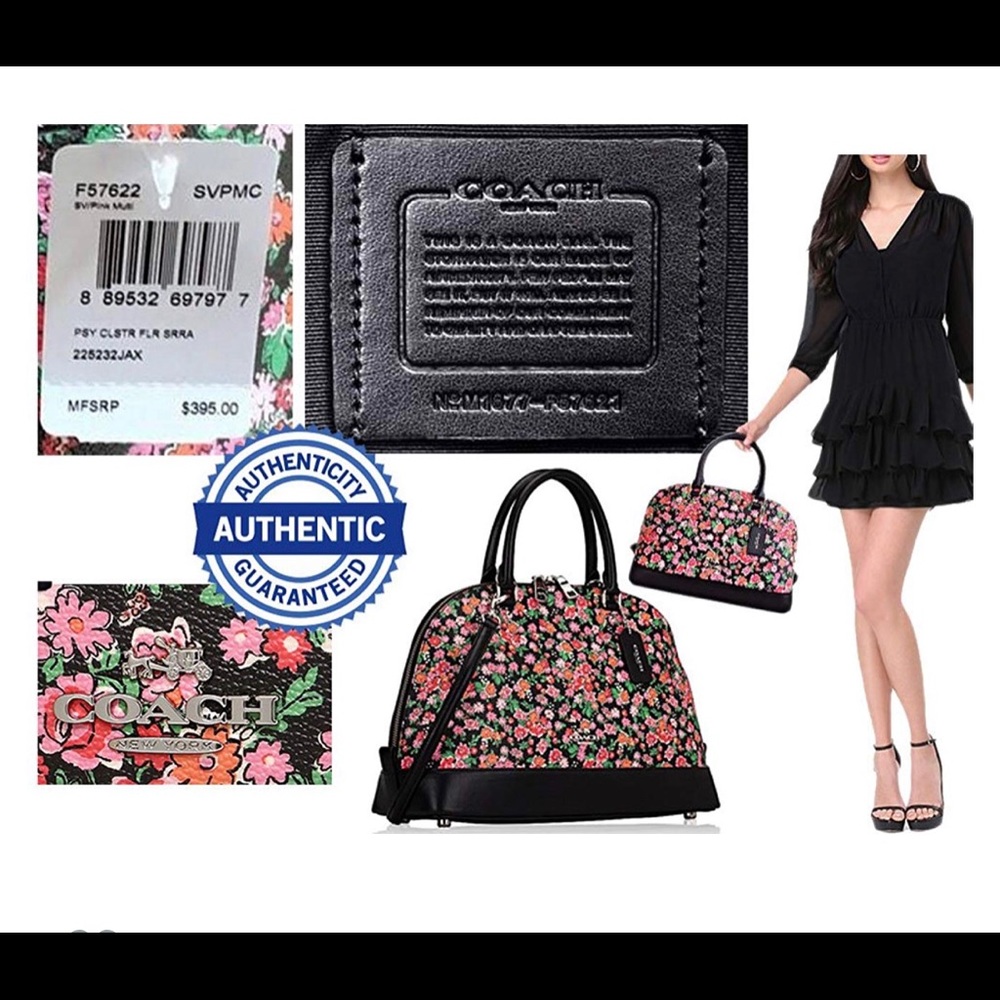 New Coach floral Sara bag